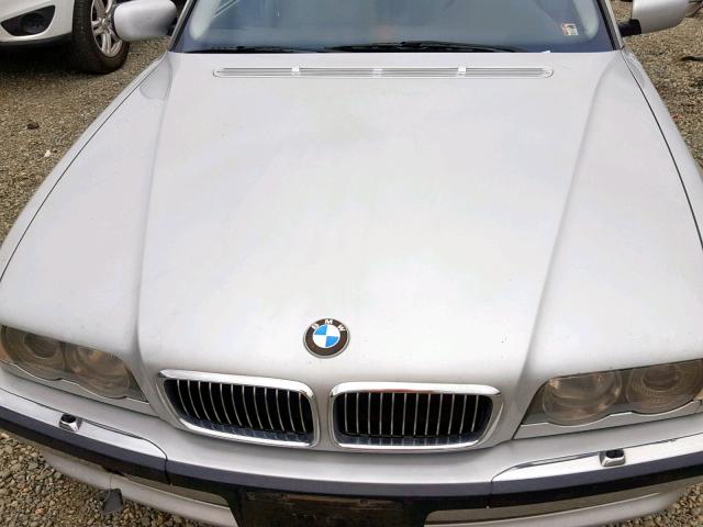 WBAGG83401DN88917 - 2001 BMW 740 I AUTO SILVER photo 7