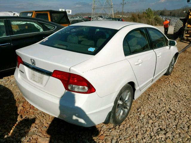 2HGFA1F91AH517261 - 2010 HONDA CIVIC EXL WHITE photo 4