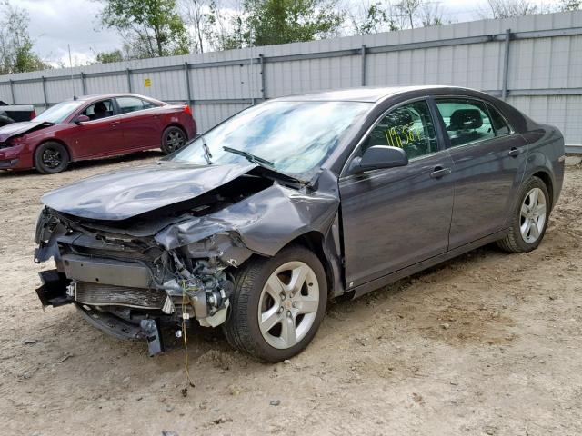 1G1ZA5E02A4111582 - 2010 CHEVROLET MALIBU LS 灰色 照片 2