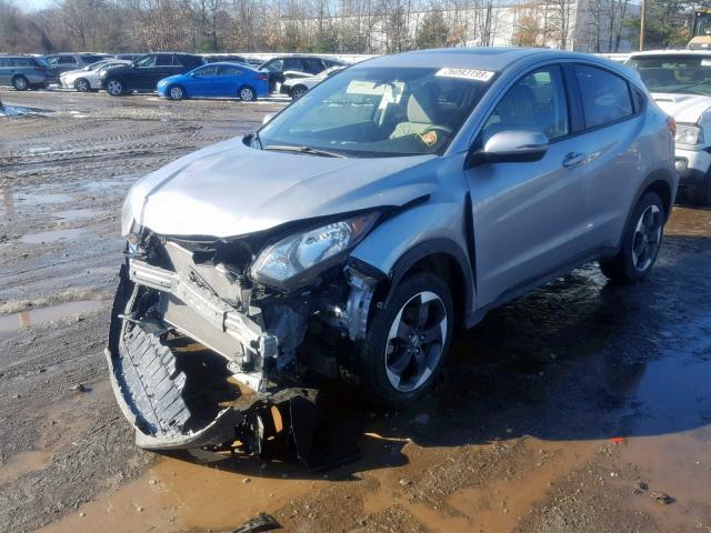 3CZRU6H57JM730091 - 2018 HONDA HR-V EX GRAY photo 2