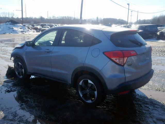 3CZRU6H57JM730091 - 2018 HONDA HR-V EX GRAY photo 3