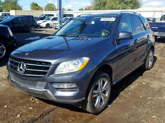 4JGDA5JB2DA181187 - 2013 MERCEDES-BENZ ML 350 CHARCOAL photo 2