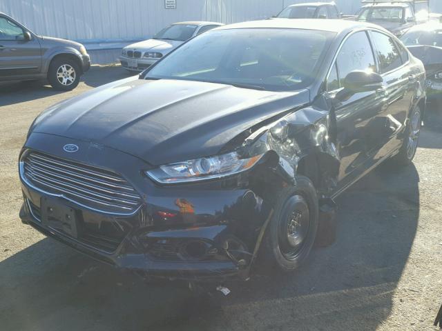 3FA6P0K92DR108813 - 2013 FORD FUSION TIT BLACK photo 2