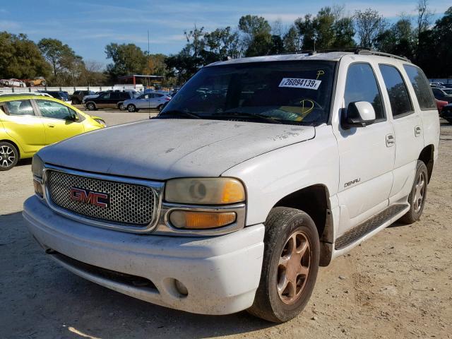 1GKEK63U14J100257 - 2004 GMC YUKON DENA WHITE photo 2