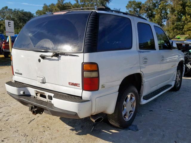 1GKEK63U14J100257 - 2004 GMC YUKON DENA WHITE photo 4