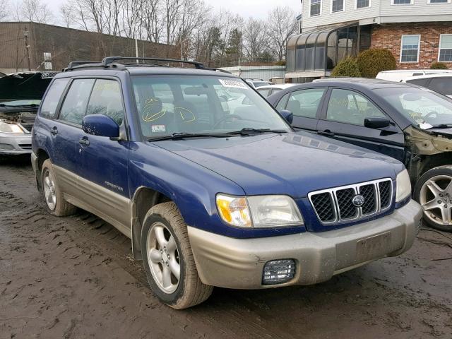 JF1SF65591H725698 - 2001 SUBARU FORESTER S BLUE photo 1