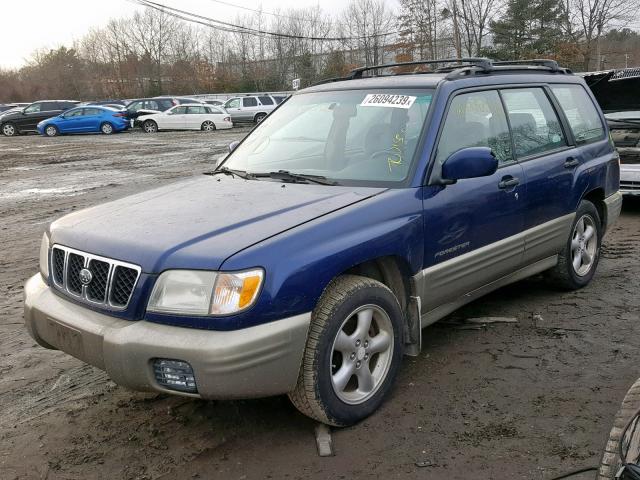 JF1SF65591H725698 - 2001 SUBARU FORESTER S BLUE photo 2