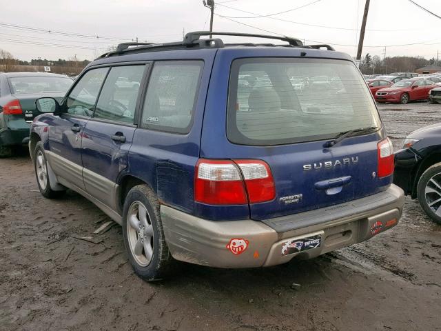 JF1SF65591H725698 - 2001 SUBARU FORESTER S BLUE photo 3