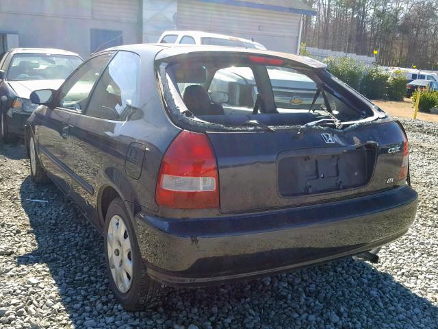 2HGEJ6441XH107732 - 1999 HONDA CIVIC DX BLACK photo 3