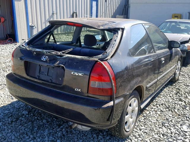 2HGEJ6441XH107732 - 1999 HONDA CIVIC DX BLACK photo 4