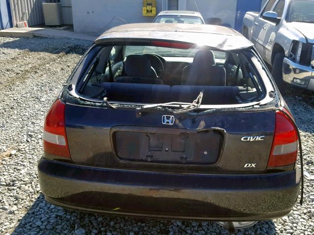 2HGEJ6441XH107732 - 1999 HONDA CIVIC DX BLACK photo 9