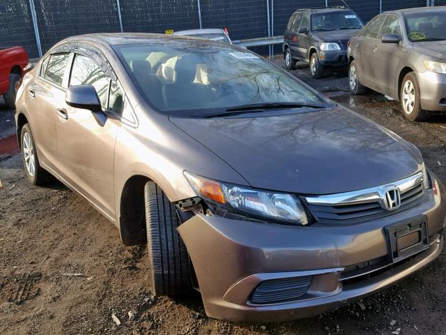 2HGFB2F96CH529458 - 2012 HONDA CIVIC EXL BROWN photo 1