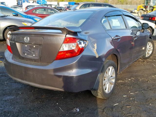 2HGFB2F96CH529458 - 2012 HONDA CIVIC EXL BROWN photo 4