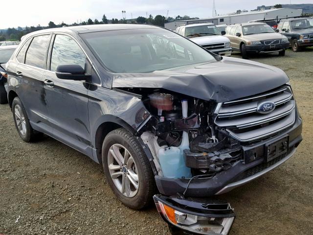 2FMPK3J83GBC37598 - 2016 FORD EDGE SEL BLACK photo 1