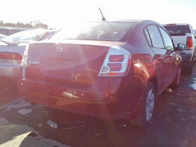 3N1AB61E88L635349 - 2008 NISSAN SENTRA 2.0 RED photo 4