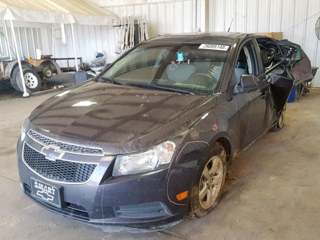 1G1PA5SH5E7212248 - 2014 CHEVROLET CRUZE LS GRAY photo 2