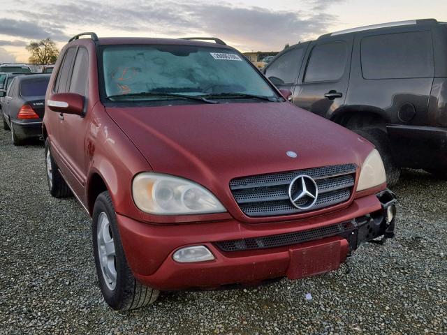 4JGAB57E33A417443 - 2003 MERCEDES-BENZ ML 350 BURGUNDY photo 1