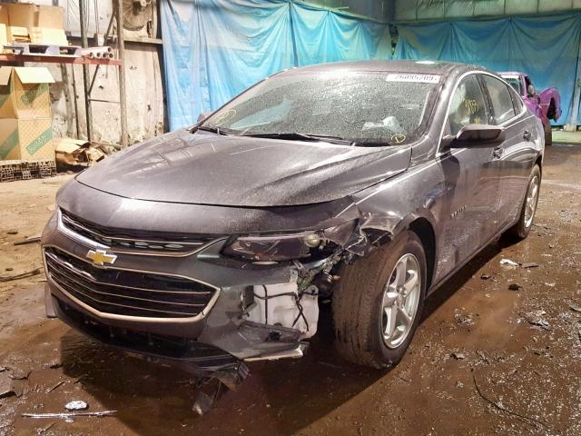 1G1ZB5ST7HF111104 - 2017 CHEVROLET MALIBU LS GRAY photo 2