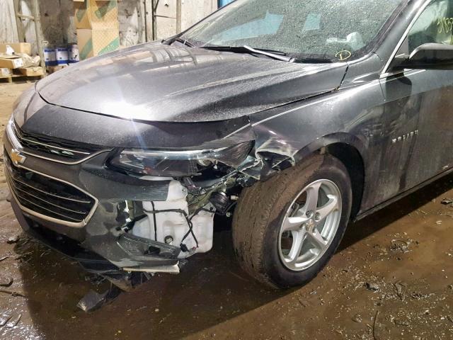 1G1ZB5ST7HF111104 - 2017 CHEVROLET MALIBU LS GRAY photo 9