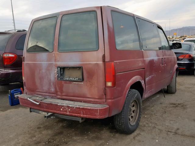 1GNDM15Z4LB149000 - 1990 CHEVROLET ASTRO BURGUNDY photo 4