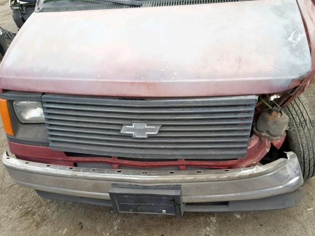 1GNDM15Z4LB149000 - 1990 CHEVROLET ASTRO BURGUNDY photo 7