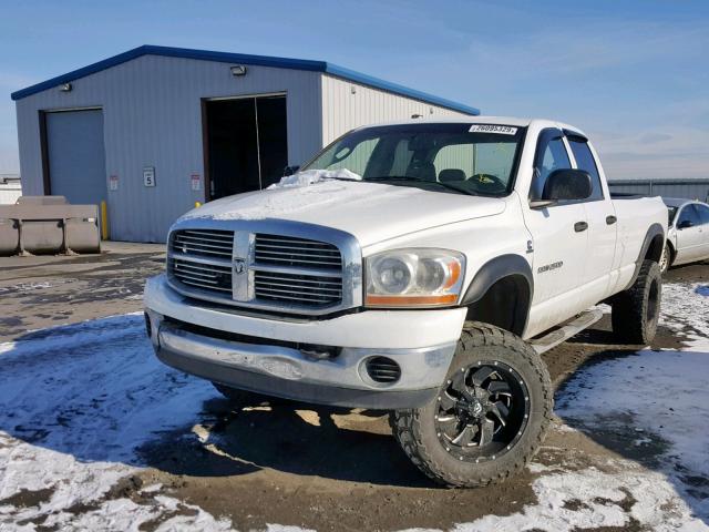 1D7KS28C16J143299 - 2006 DODGE RAM 2500 S WHITE photo 2