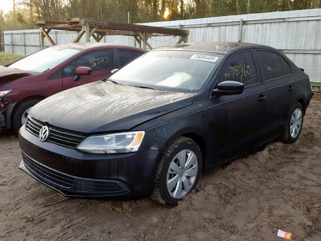 3VW3L7AJ4EM325417 - 2014 VOLKSWAGEN JETTA TDI BLACK photo 2