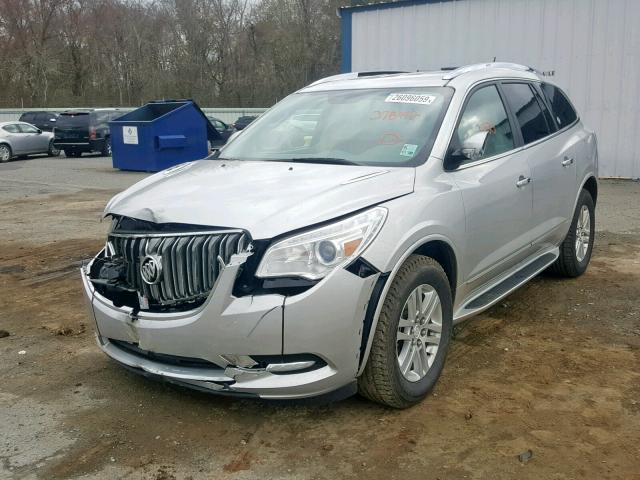 5GAKRAKD2FJ378992 - 2015 BUICK ENCLAVE SILVER photo 2