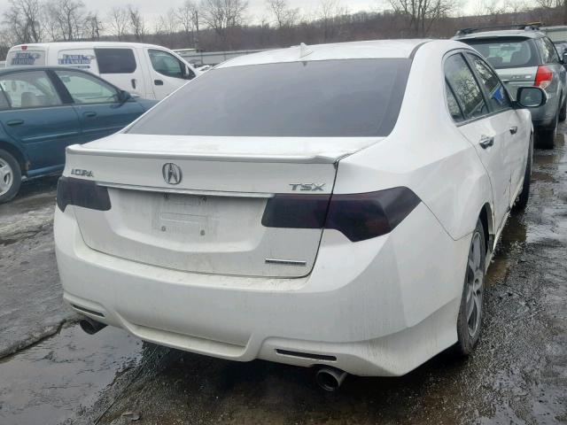 JH4CU2E89DC008757 - 2013 ACURA TSX SE WHITE photo 4