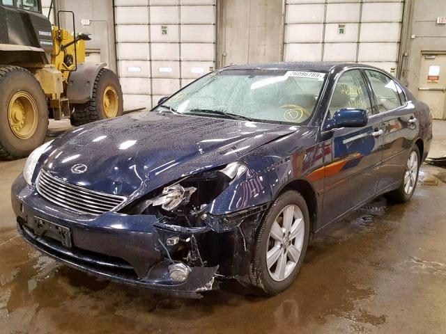 JTHBA30G165153419 - 2006 LEXUS ES 330 BLUE photo 2