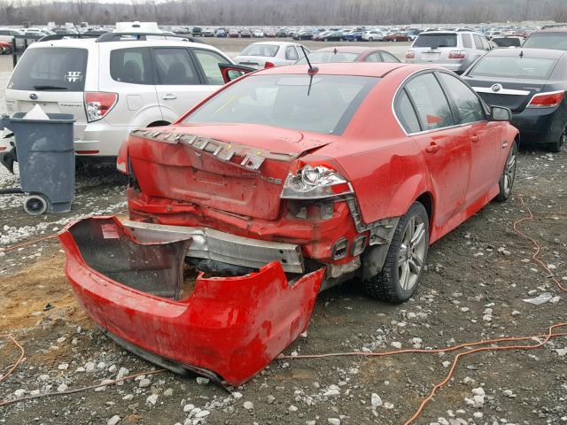 6G2ER577X9L154133 - 2009 PONTIAC G8 RED photo 4