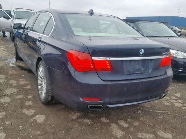 WBAKC8C59BC432896 - 2011 BMW 750LI BLUE photo 3