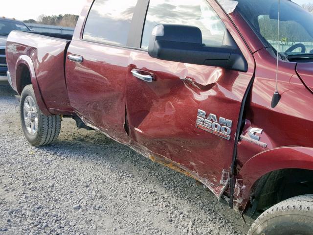 3C6UR5DL9HG741013 - 2017 RAM 2500 SLT MAROON photo 9