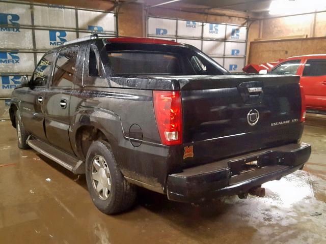 3GYEK62N64G251600 - 2004 CADILLAC ESCALADE E BLACK photo 3