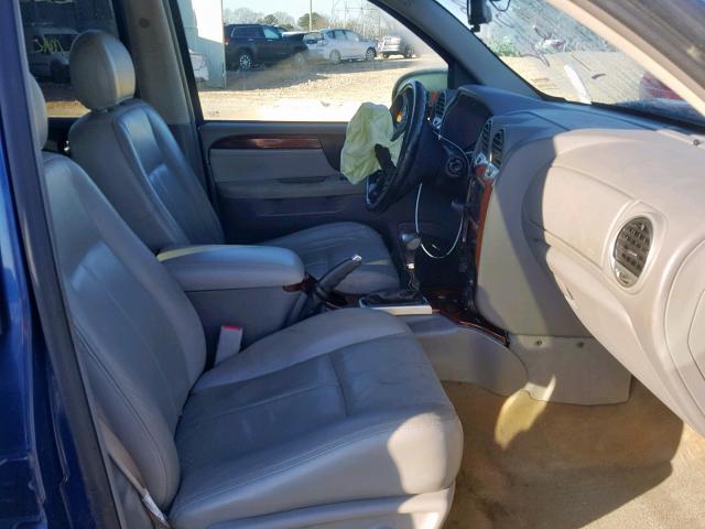 1GKDT13S852331873 - 2005 GMC ENVOY BLUE photo 5