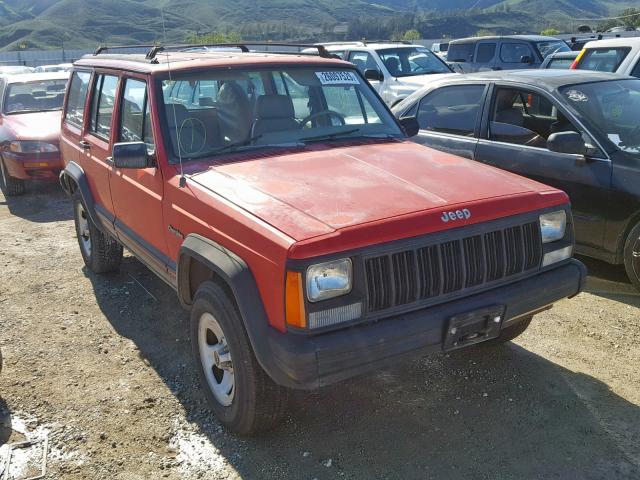 1J4FJ68S2PL590107 - 1993 JEEP CHEROKEE S RED photo 1