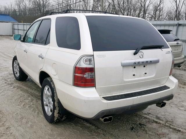 2HNYD18644H546124 - 2004 ACURA MDX TOURIN WHITE photo 3