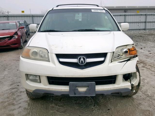 2HNYD18644H546124 - 2004 ACURA MDX TOURIN WHITE photo 9