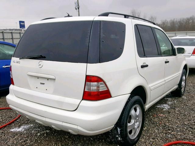 4JGAB54E62A351523 - 2002 MERCEDES-BENZ ML 320 WHITE photo 4