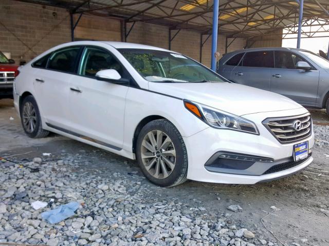 5NPE34AF7FH057931 - 2015 HYUNDAI SONATA SPO WHITE photo 1