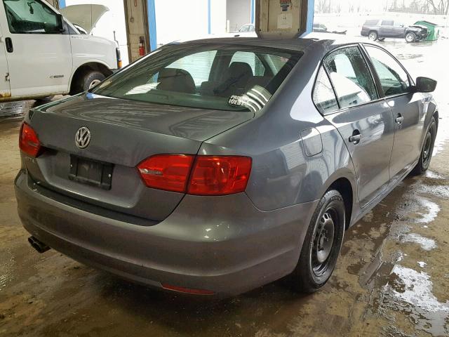 3VW1K7AJ1BM068139 - 2011 VOLKSWAGEN JETTA BASE 灰色 照片 4