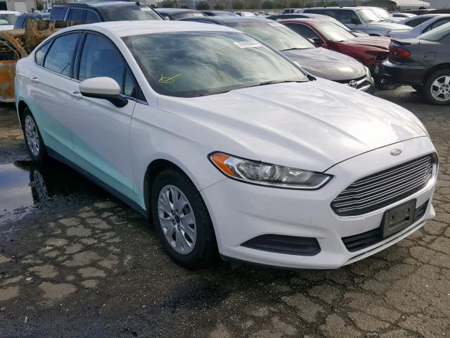 1FA6P0G72E5397834 - 2014 FORD FUSION S WHITE photo 1