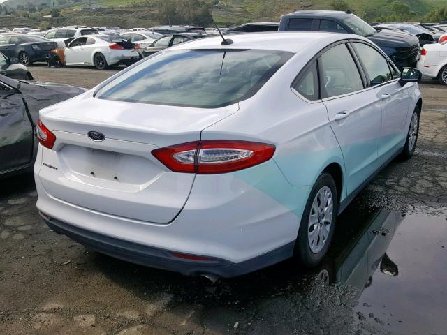 1FA6P0G72E5397834 - 2014 FORD FUSION S WHITE photo 4