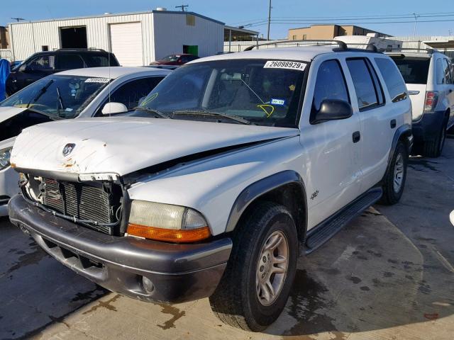 1B4HR38N92F184765 - 2002 DODGE DURANGO SP WHITE photo 2