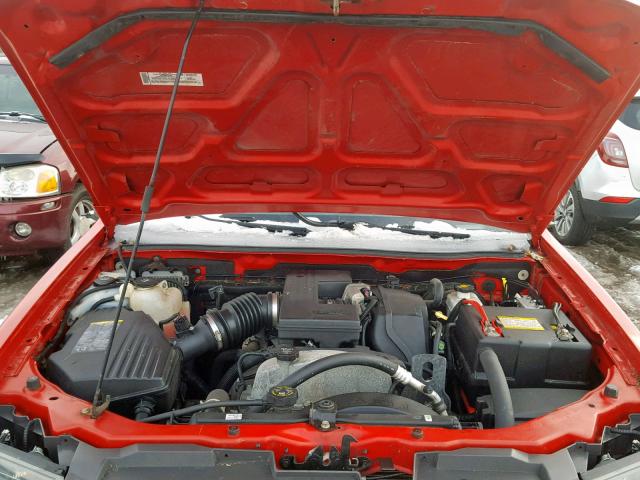 1GCDT19E278120259 - 2007 CHEVROLET COLORADO RED photo 7