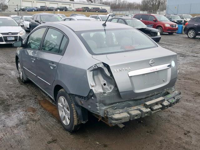 3N1AB6AP3AL607272 - 2010 NISSAN SENTRA 2.0 GRAY photo 3