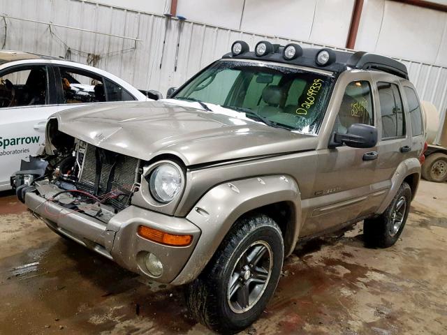 1J4GL38K03W633509 - 2003 JEEP LIBERTY RE TAN photo 2