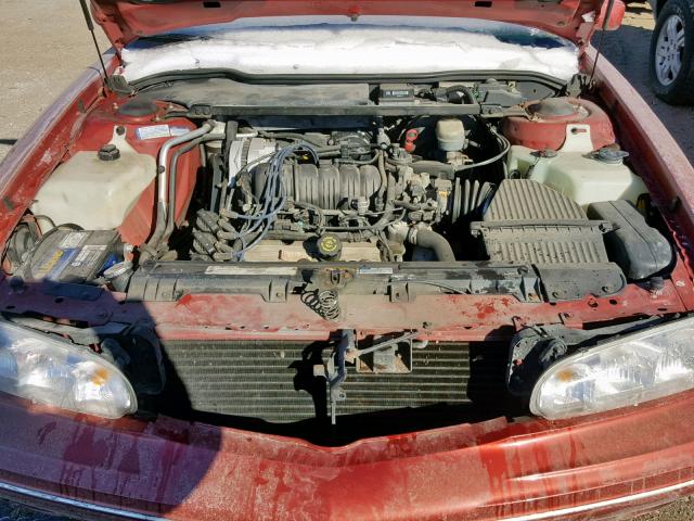 1G2HX52K4W4227059 - 1998 PONTIAC BONNEVILLE RED photo 7