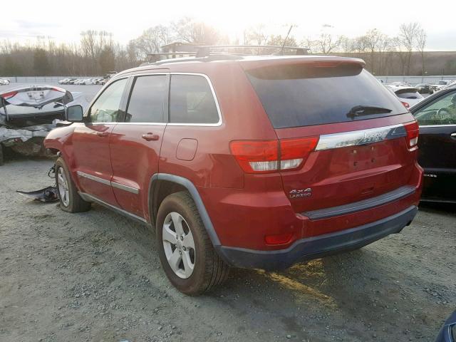 1J4RR4GG9BC542846 - 2011 JEEP GRAND CHER RED photo 3