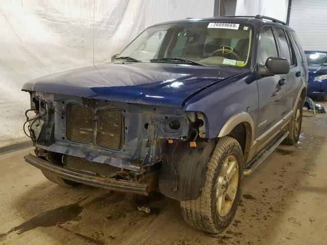 1FMZU74E54UB60427 - 2004 FORD EXPLORER E BLUE photo 2